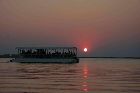 tramonto sul chobe