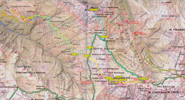 mappa topografica