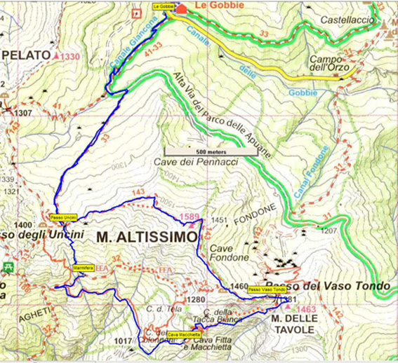 mappa topografica