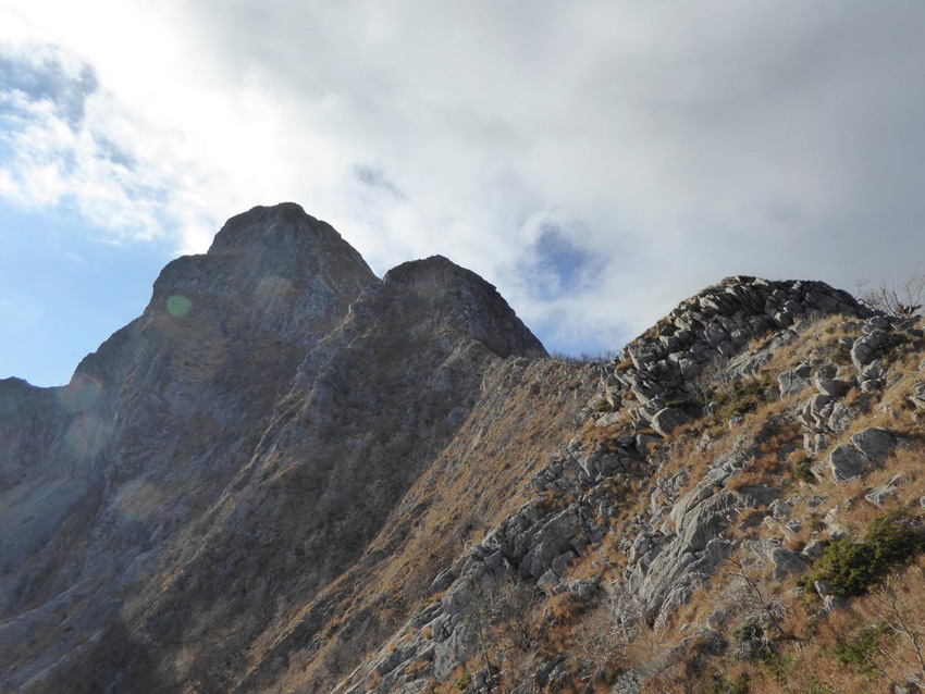 La cresta nord Cresta nord della Pania Secca