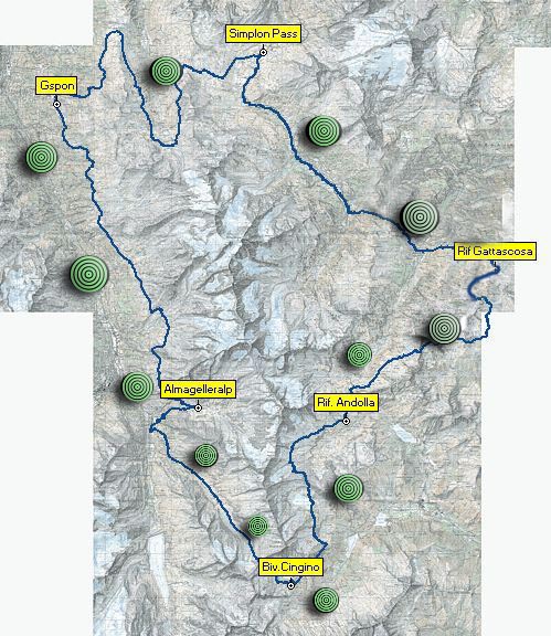 mappa topografica